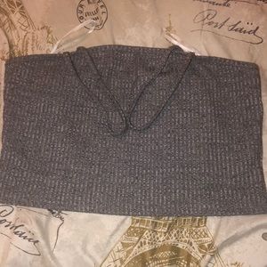 Grey Crop Tank Top